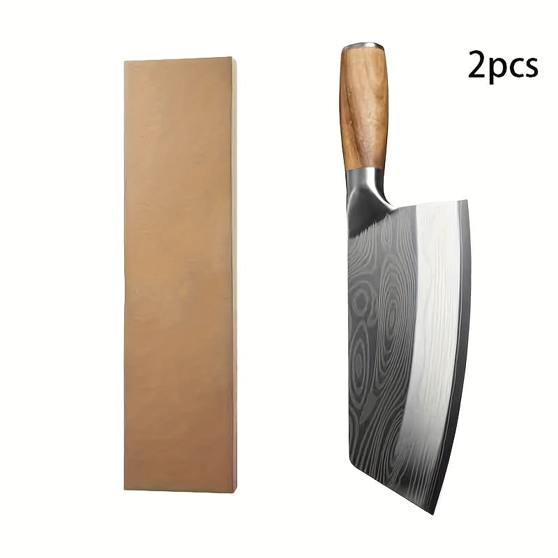 Damascus Chef Knife Set – Sharp Stainless Steel Kitchen Knife with Damascus Pattern Blade for Chopping Vegetables, Meat & Fruit, Professional Home Cook Gift Set 1pc 2pcs 3pcs