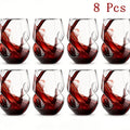 Geometric Twisted Cocktail Glasses 4 or 8 Pack – 400ml Wide Mouth BPA-Free Borosilicate Glass – Festive Drinkware for Whiskey, Beer & Tea – Thanksgiving, Christmas, New Year & Oktoberfest