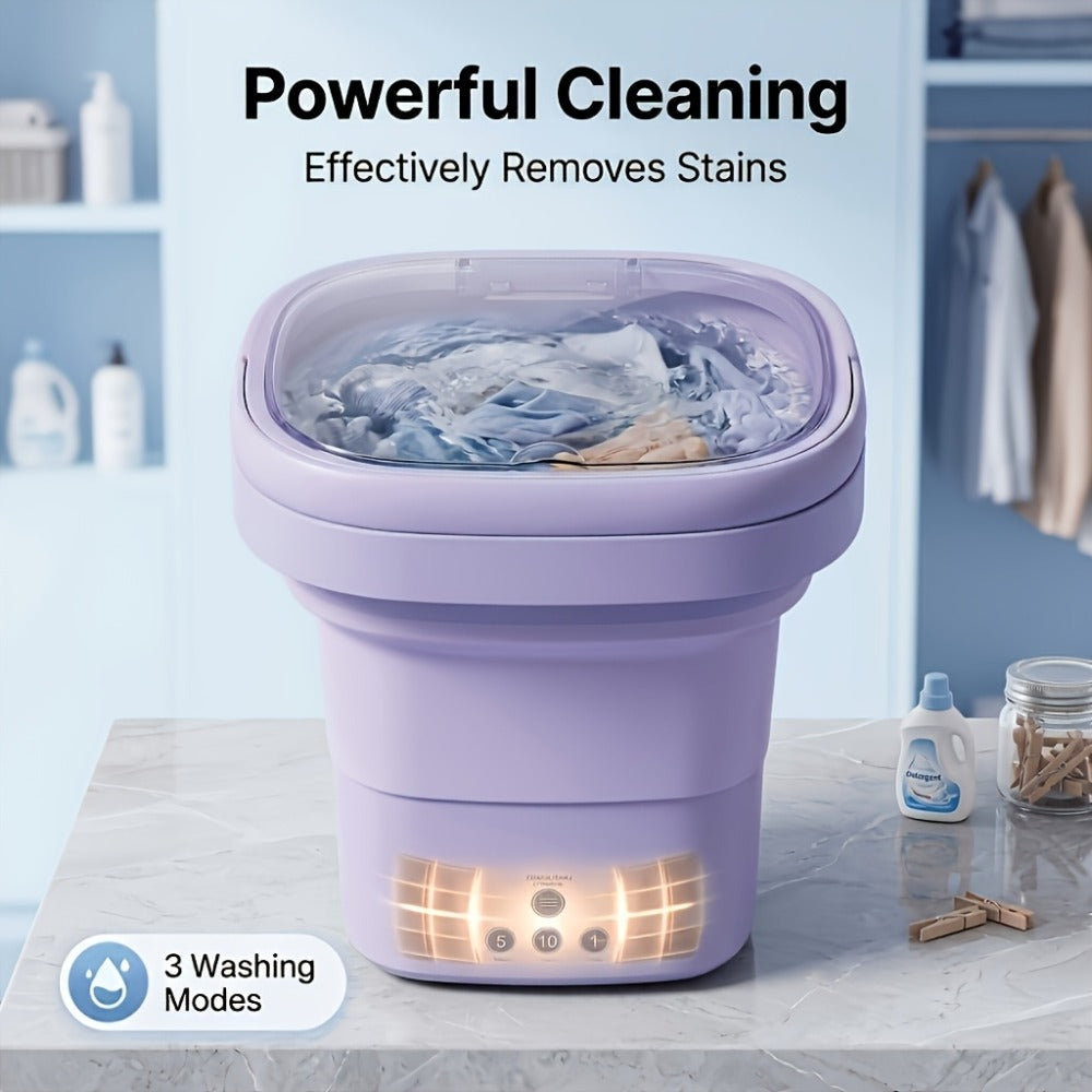 Mini Washing Machine with 3 Cleaning Modes for Underwear Delicates