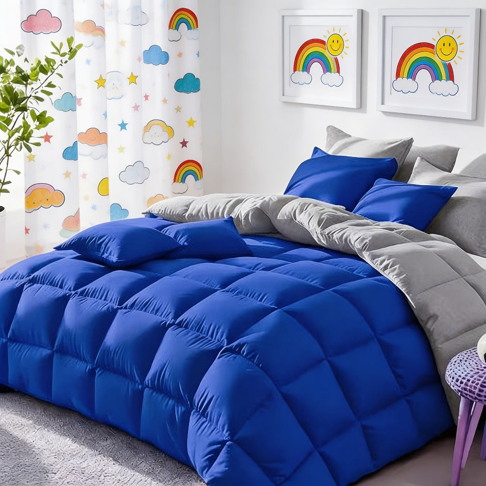 Bed in a Bag Full Queen and King Comforter Set in Soft Satin-Like Fabric (7 Piece)
