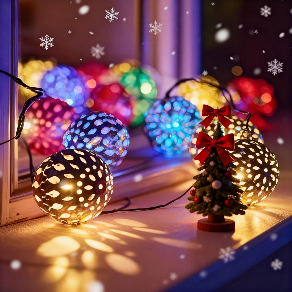 Solar String Lights Outdoor with 8 Modes and Boho Garden Lights for Patio