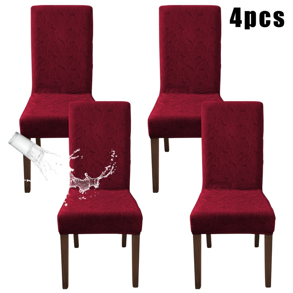 Chair Covers, Plant Print Slipcovers for Dining Room Kitchen Chairs, Elastic Parsons Chair Protector
