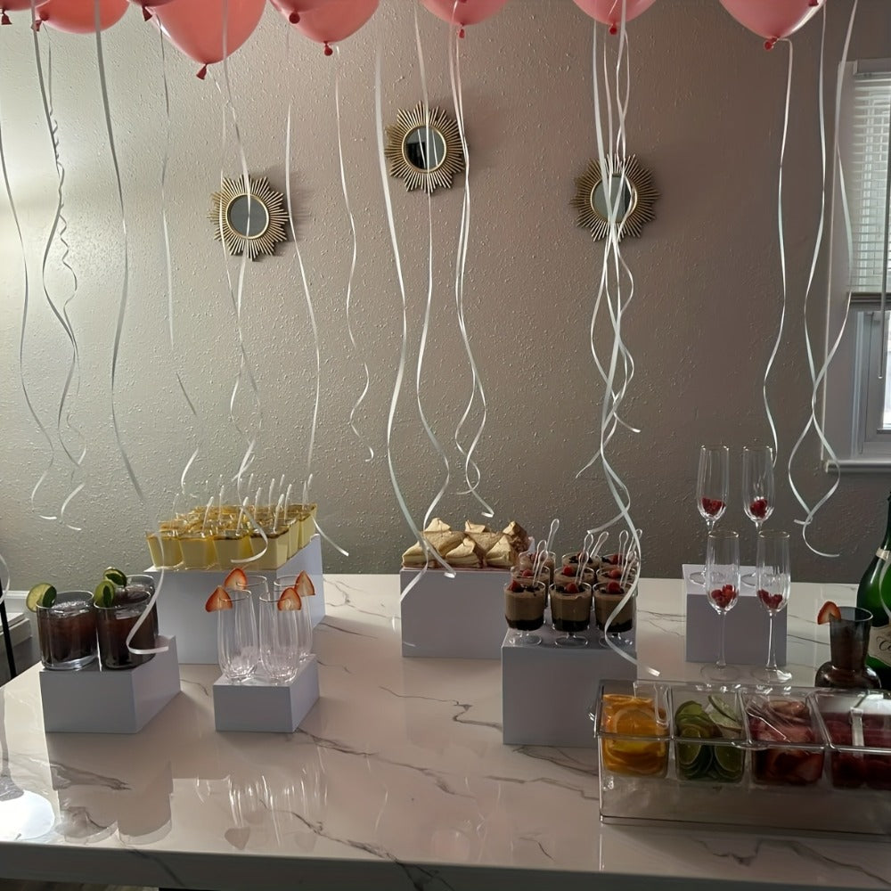 Dessert Display: Acrylic Buffet Risers Display Stand for Party Catering and Jewelry