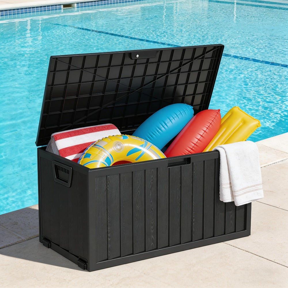 Waterproof Box in an Outdoor Design with Handles for Pool Accessories
