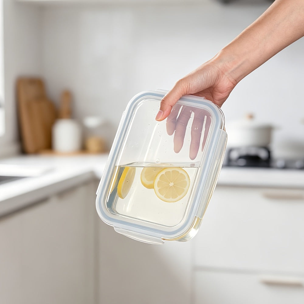 Lids 2 Pack 63oz Borosilicate Glass Meal Prep Containers, Leak-Proof Baking Dish Set, Glass Food Storage Container