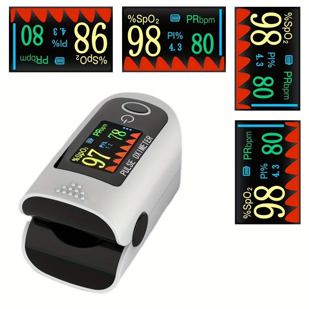 Pulse Oximeter, Digital Blood Oxygen Saturation Monitor, SpO2 Heart Rate & Perfusion Index Display