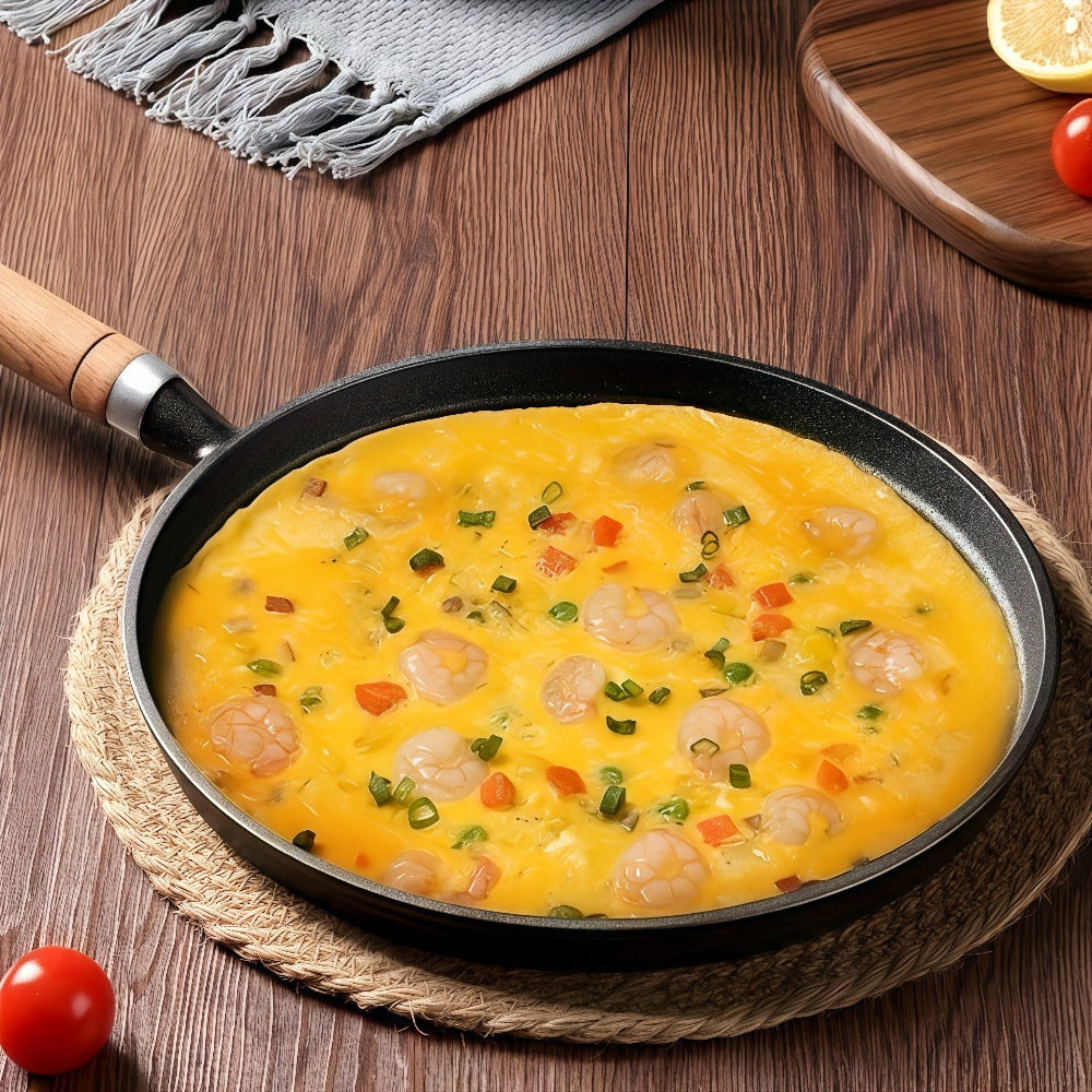 Cast Iron Skillet Non-stick Flat Pan 8.27/9.45/10.63 Inch for Pancakes Eggs & Crepes – Induction Gas Campfire Compatible Breakfast Griddle Pan for Indoor Outdoor Cooking