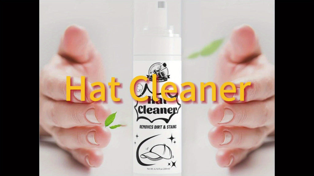 Hat Cleaner Foam Spray – Professional Stain Remover for Wool, Felt & Fur Hats, Removes Dirt, Sweat & Fingerprints, 6.76 Fl Oz (200ml), All-Season Hat Care, Great Gift for Hat Lovers (1/2/3/5 Pack)