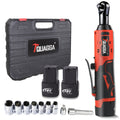 Cordless Electric Wrench QUAGGA 12V - 45Nm High Torque 3/8" Rechargeable Ratchet Wrench with Battery & Charger for Automotive Repair, Stage Truss & Home Improvement, Best Family Gift Tool