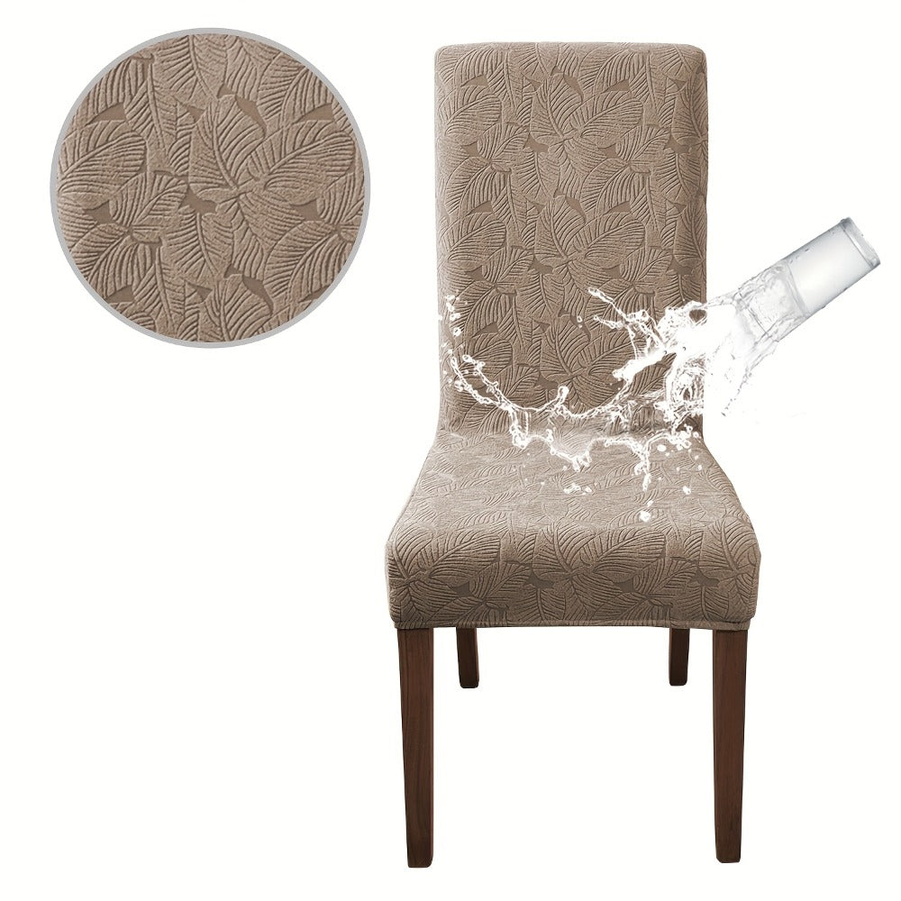 Chair Covers, Plant Print Slipcovers for Dining Room Kitchen Chairs, Elastic Parsons Chair Protector