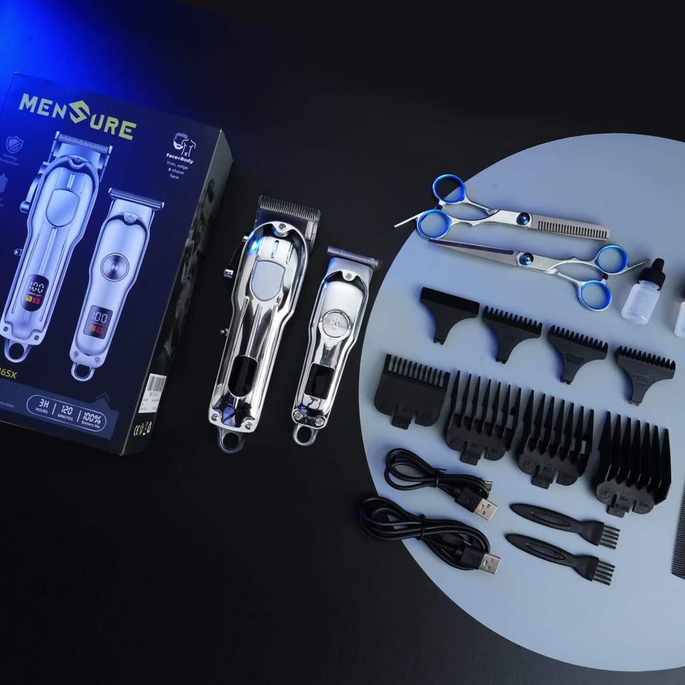 Hair Cutting Kit with T-Blade Trimmer for Men Home and Salon Use