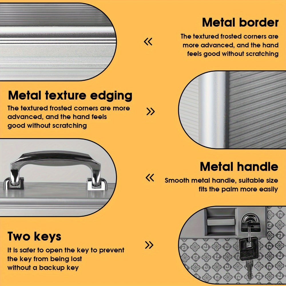 Medicine Storage Box in an Aluminum Alloy Design with Handle