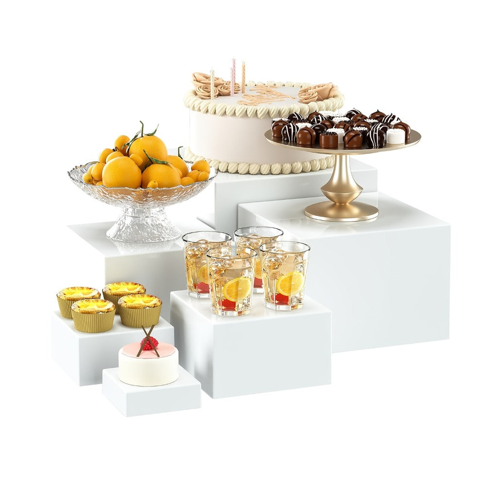 Dessert Display: Acrylic Buffet Risers Display Stand for Party Catering and Jewelry