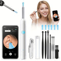 Visual Ear Pick Set 7-Piece Earwax Removal Tool with Camera and Light – Ear Pick Covers Included, Compatible with All Smartphones, Safe Home Ear Cleaning Kit for Adults