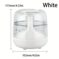 USB Humidifier with 7-Color Night Light – Silent 26dB Double Mist Visible Water Tank 24-Hour Runtime for Bedroom Living Room Office Desktop Home Decor Gift