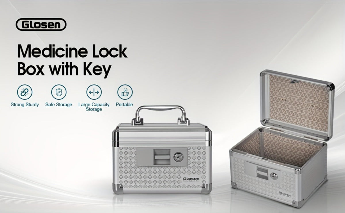 Medicine Storage Box in an Aluminum Alloy Design with Handle
