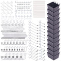 Pegboard Hooks Organizer Kit 278pcs with Bins – 1/8 & 1/4 Inch Peg Board Hook Assortment for Garage Wall Tool Storage | Hanging Storage Accessories for Workshop, Craft Room & Home Organization
