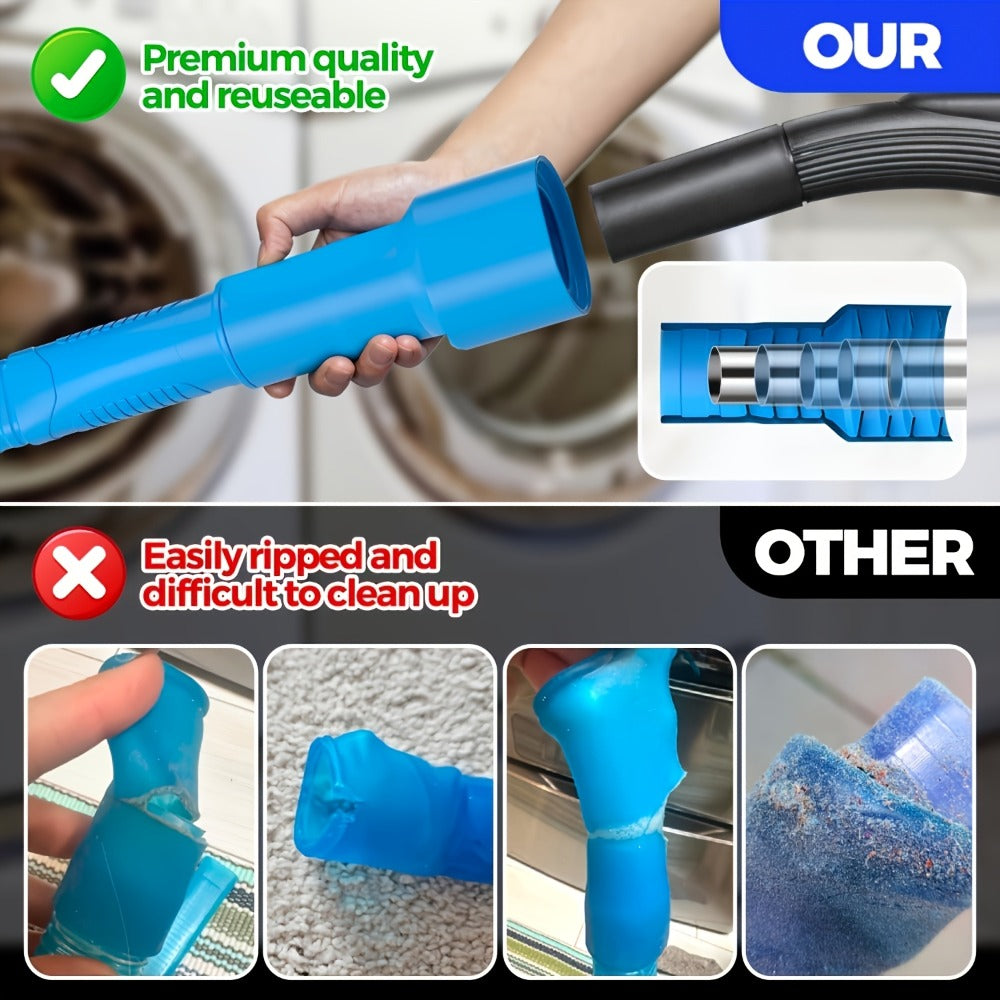 Dryer Vent Cleaning Kit, Flexible Lint Brush and Vacuum Hose Attachment Set for Dryer Duct Lint Trap Removal Home Safety