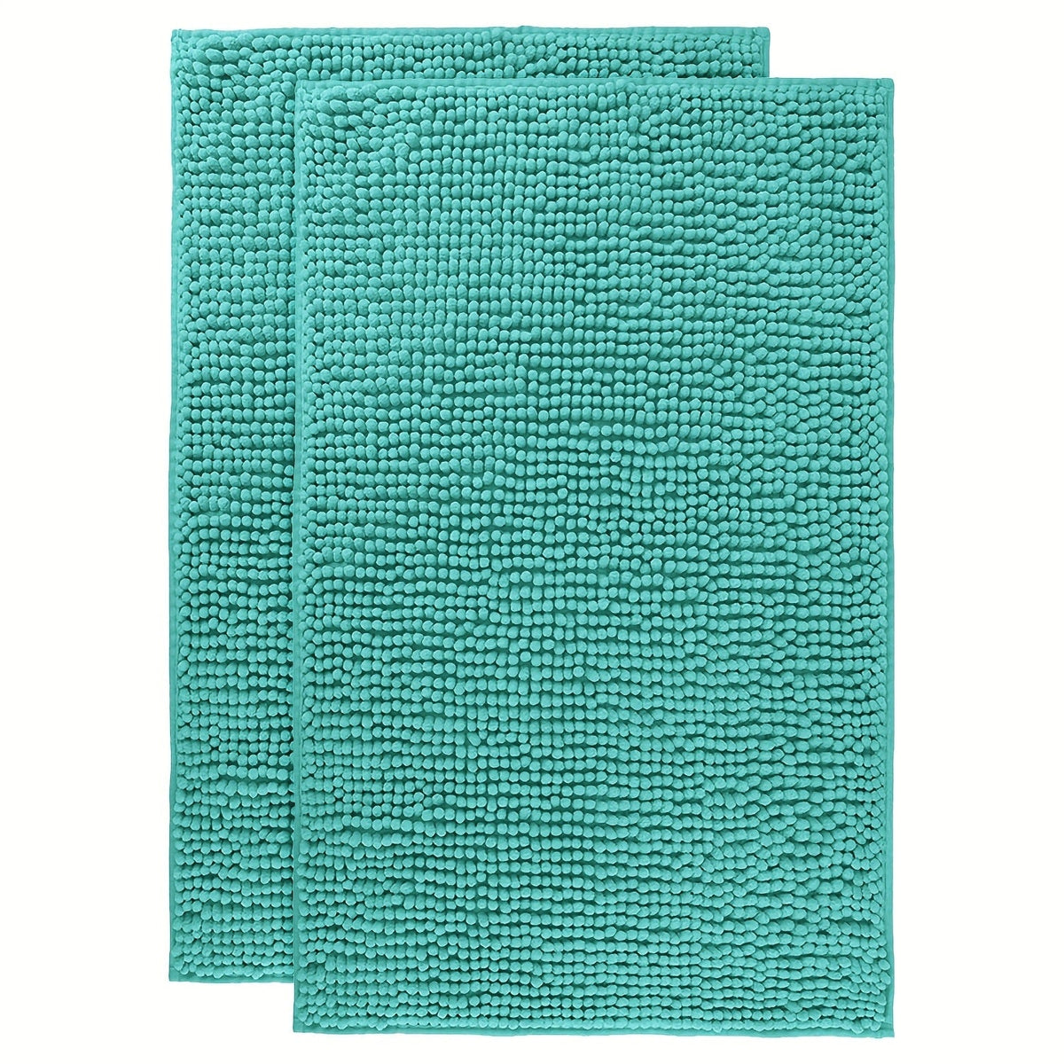 Chenille Bath Rug Extra Thick Soft Absorbent Non-Slip Bathroom Mat Machine Washable, Multiple Sizes & Colors