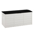 75 Gallon Deck Box with Wheels – 284L Resin Outdoor Storage Box Lockable Plastic Container for Patio, Pool & Garden, 110 lbs Capacity, Multiple Colors, Weatherproof Outdoor Storage Cabinet